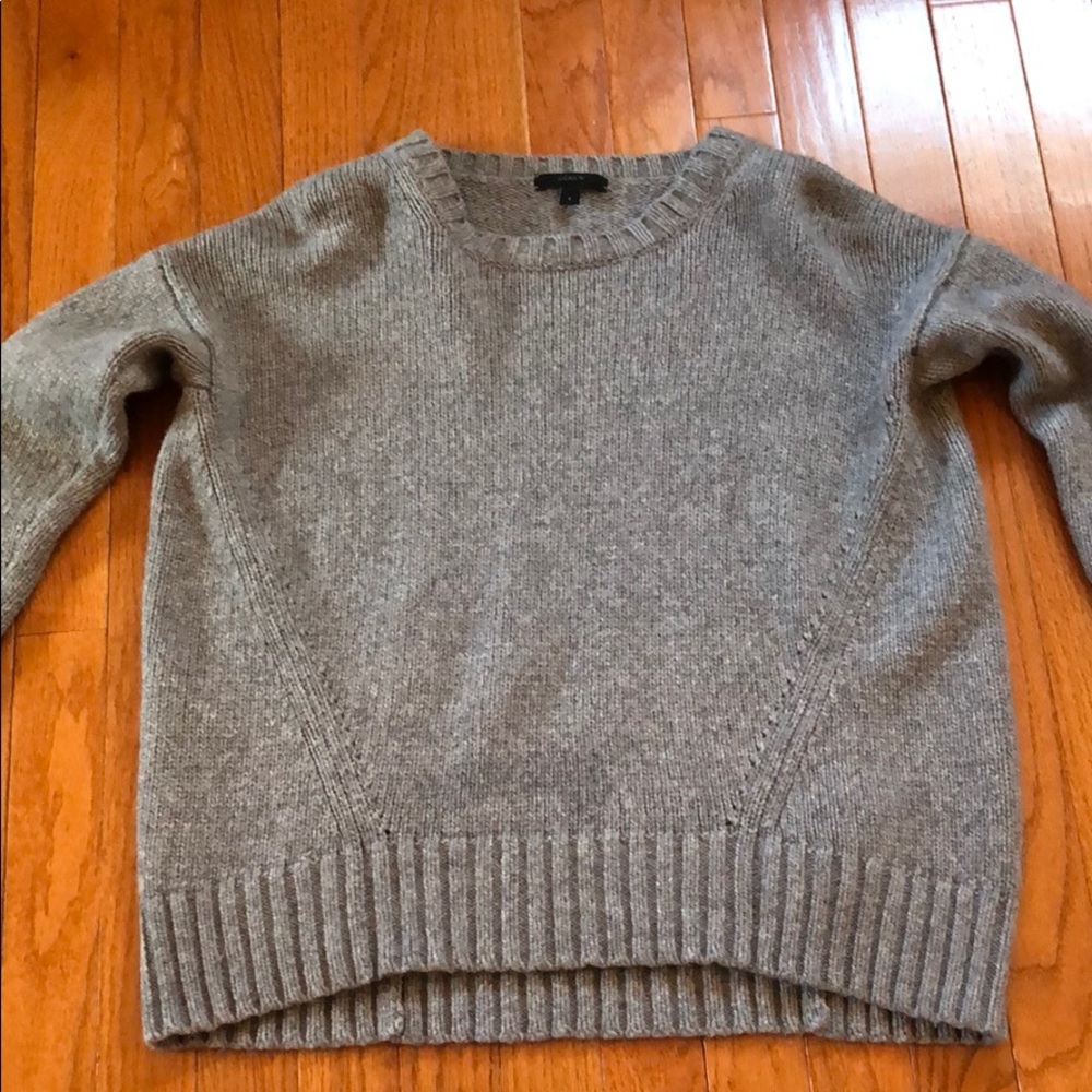 Grey knitted sweater